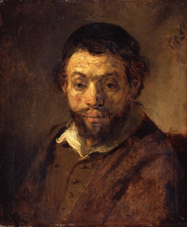 [1] The restrained painterly effect and the contained emotion of the figure place this work among those painted by Rembrandt van Rijn (1606 69) and his followers in Amsterdam in the 1640s.