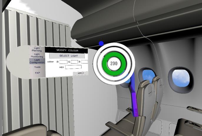 Aircraft Cabin Lighting Design and Simulation Immersive prototype design Advanced