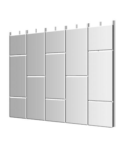 6 PANEL AND TOP HAT LAYOUT The ExoTec TM facade panel can be installed upright horizontally or vertically.