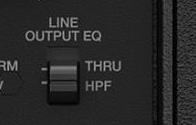 WITH SUB = 100Hz High Pass Filter F1 Subwoofer EQ EQ