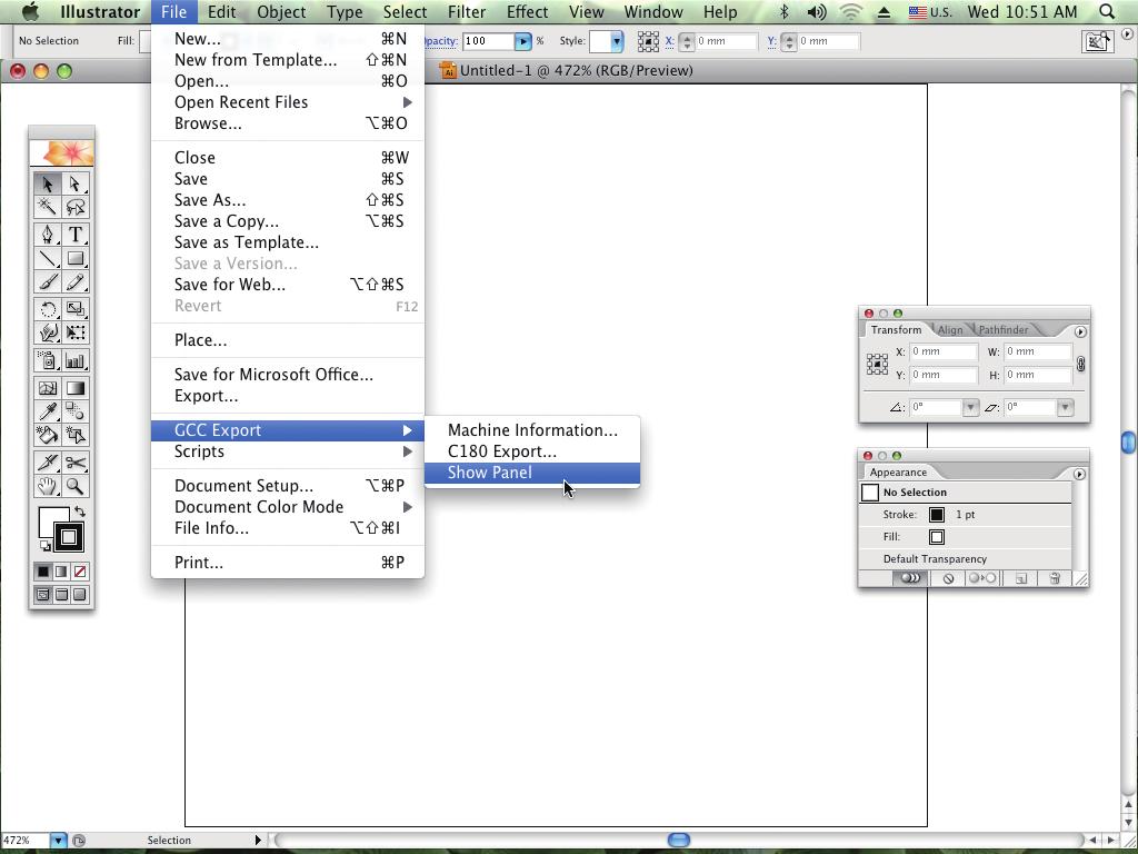 Export in Illustrator to enable the