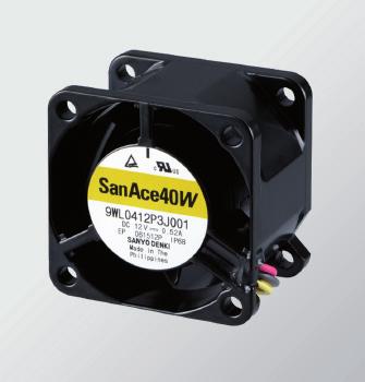 NEW PRODUCT INFORMATION Splash Proof Fan SANYO DENKI EUROPE SA. is pleased to introduce its new San Ace 4 9WL DC fan, measuring 4mm square by 28mm thick models.