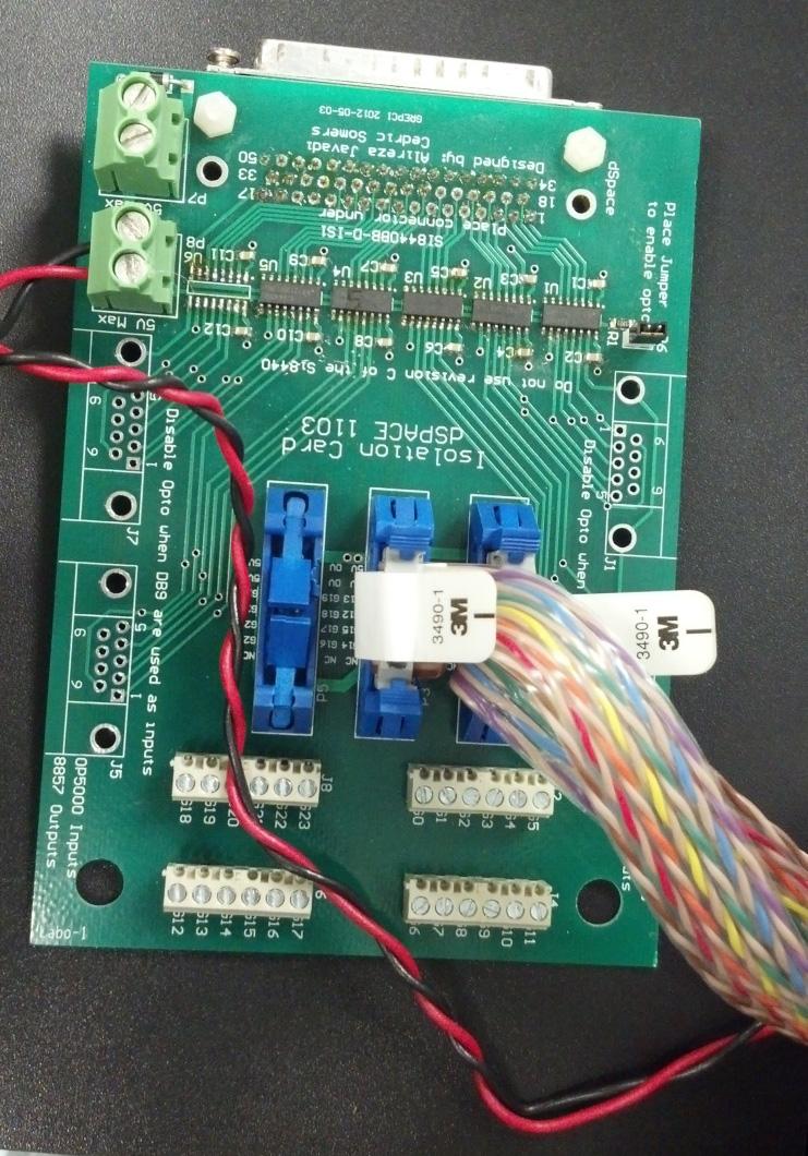282 ii) Fast Isolation card: To isolate the DS1103 connection outputs from the Gate drivers a fast isolation card was developed based on the recent