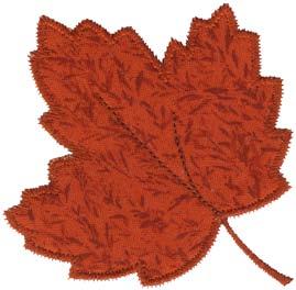 R 80009-05 Green Leaf Appliqué with Words 2 (Compatible with AccuQuilt