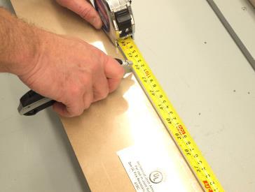 Cutting Transition Sticks to Size NOTE: If using less than a full length, measure and