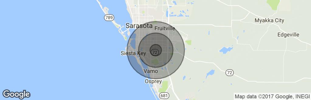 Demographics Map 5330 Pinkney Ave, Sarasota, FL 34233 1 Mile 3 Miles 5 Miles Total Population 7,342 72,088 147,306 Population Density 2,337 2,550 1,876 Median Age 50.5 50.2 50.0 Median Age (Male) 48.