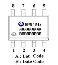 DESCRIPTION The SPN4842 is the N-Channel logic enhancement mode power field effect transistors are produced using high cell density, DMOS trench technology.