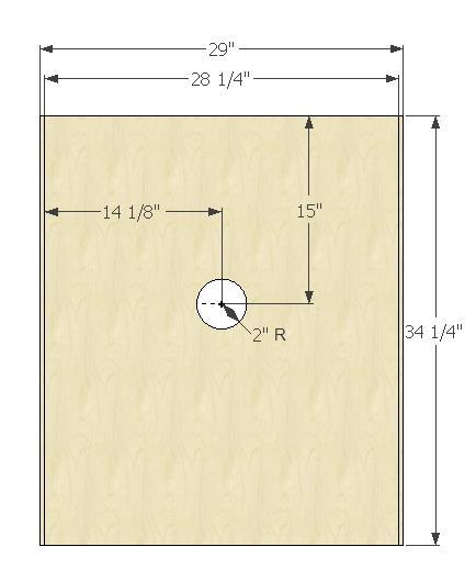 BACK Ultimate Router Table Plans Note that the overall width of the back piece is exactly 29 inches, whereas the outer width of the carcase including both sides is 29 + 3/8 + 3/8, or 29 3/4 inches.
