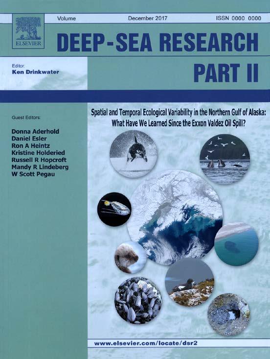 GWA Data and Publications Special Issue Forthcoming: Spatial and Temporal Ecological Variability in the Northern Gulf of Alaska: What Have We Learned Since the Exxon Valdez Oil Spill?