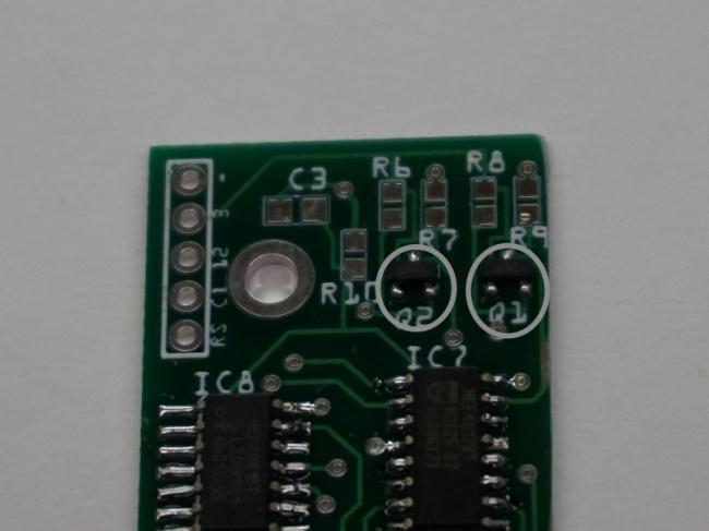 7: Solder the 4081 (IC8) on the front of the address side with the marking