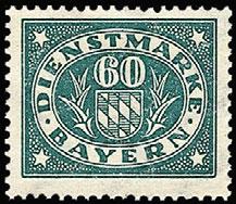 00 or Red Type of 1876 Regular Issue Official Stamps Overprinted in Red and Type of 1916- BERGEDORF Vom Empfänger zahlbar 17 Overprinted LOCATION A town in northern 1876 Wmk. 94 266 A17 1m car & gray.