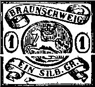 349,367 (1880) A5 Type I - The central part of the scroll below CAPITAL Brunswick the word Bremen is crossed by one vertical HAMBURG line.