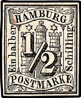 became part of the German Empire. 24 1 1 /4s violet 35.00 30.00 Type III - The center of the scroll is crossed GOVT. Free City 1 /4s red violet 65.00 65.00 by three vertical lines.