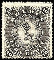 Laid Paper Rouletted 12 b. Horiz. pair, imperf between 400.00 650.00 Bremen was a Free City and member 9 A1 3gr blk, blue (V) 310.00 510.00 15 A1 2s red 12.00 18.00 of the German Confederation.