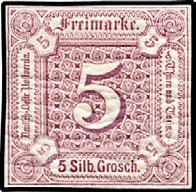 1862 and are printed 2mm apart, while the originals 12 A5 1 1 /3s rose 22.50 45.00 53 A1 3kr rose 13.00 40.00 are 3 /4mm apart. 13 2s ultra 22.50 36.00 14 4s bister 25.00 62.50 54 A1 6kr blue 13.