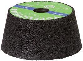 abrasives grinding with angle grinders 08 01 Quick grinding cup synthetic bond y for dry grit with highspeed angle grinders y silicon carbide up to 45 m/s in connection with safety cover hood fixing