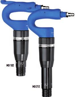 compressed air pneumatic tools chisel haers 09 01 Mannesmann Demag pneumatic chisel haer y chisel haers made in Germany y sensitive start-up from 1 bar working pressure y well-balanced beat frequency