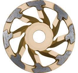 tiling accessories floor processing DIAREX Turbo-T grinding plate for screet, concrete and granite y for dry grinding of screed and