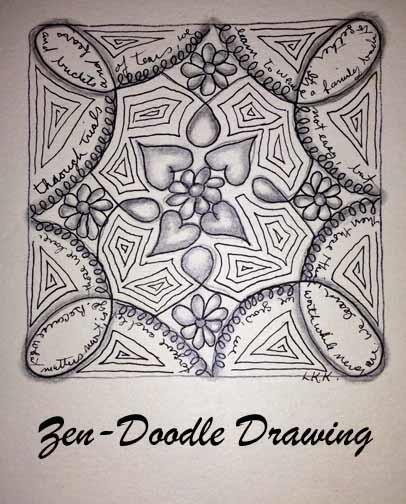 Zen-Doodle Drawing ~ A Drop-In Beginners Class Prerequisite class for all other Zen-doodle Classes Monday, February 16, 2015 6:00 pm, 7:00 pm, or 8:00 pm Monday, February 23, 2015 6:00 pm A One Hour,