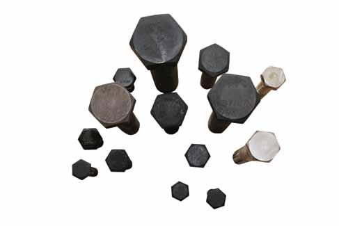 STRUCTURAL HEX BOLTS AND HEAVY HEX BOLTS: We stock 6 mm to 64 mm diameter in various length normal and heavy hex bolts.