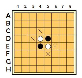 shown in Figure 4. Now it is white s turn to make a move. The possible moves are shown in Figure 5.