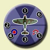 SPITTING FIRE Aircraft Disks Each aircraft is represented in the game by a metal disk, available separately from Majestic Twelve Games (www.mj12games.
