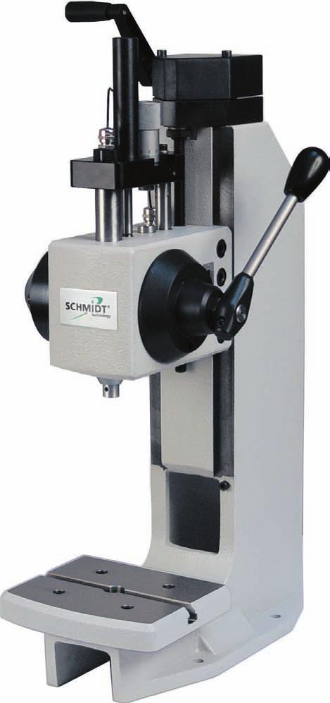 The SCHMIDT ManualPress 300Seriessystem with PressControl3000includes: Integrated fail-safe measuring technology High resolution of the obtained process data Graphical and numerical output