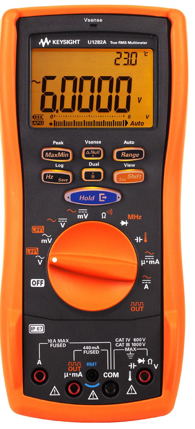 03 Keysight U1280 Series Handheld Digital Multimeters - Data Sheet Prolonged battery life and rugged The last thing you want is for your tools to run out of juice when you need it the most.
