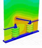 Maxwell-simulated electromagnetic field distribution on transformer terminals Maxwell coupled with ANSYS Fluent to determine thermal performance of induction machine ANSYS Maxwell and related