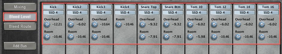 The Output Routing will not change when new kits are loaded or when SSD4 is re- launched. (Note: Not all SSD4 kits map the same to the SSD4 mixer.
