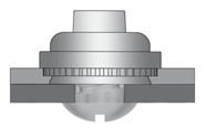 TYPES LAS/LAC/LA4 These fasteners provide load-bearing threads in thin sheets and permit a minimum of.030 /0.76 mm adjustment for mating hole misalignment.