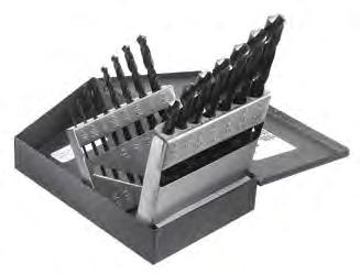 Drill Bit Sets Holemaking Products & 13-Piece Regular-Point Drill-Bit Set Hinged metal box with one stand-up bit holder. 53002.60 Cat. No.