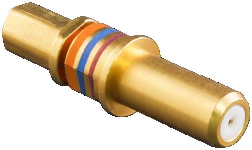 EXTENDED DUTY CRIMP CONTACTS Mating End Size Wire Accomodation How-To-Order Extended Duty Crimp No. Glenair Part No. No. Copper alloy, plated with 5 μinches gold over 45 μinches palladium alloy.