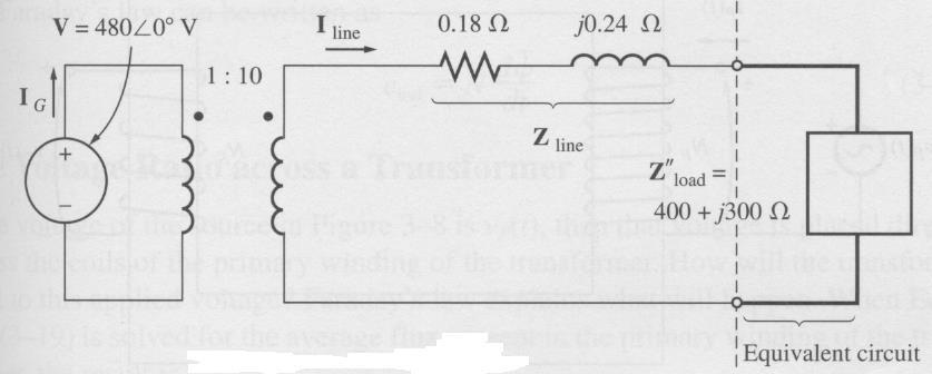 transformer T 2 by referring the load over to the