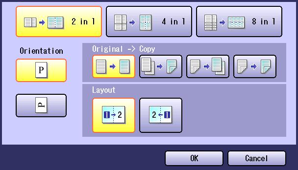 Chapter 2 More Menus Features 5 Select the Layout format, and then select OK.