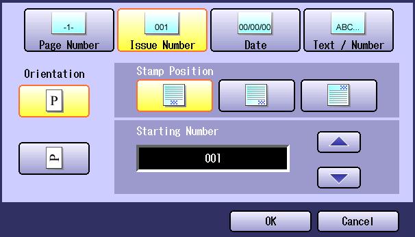Chapter 2 More Menus Features 4 Enter the Starting Number with and, or the Keypad, and then select OK.