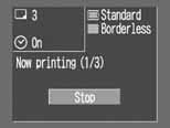 Set the print style as required (p. 107). The print style cannot be set for images that have had the print type set to Index in the DPOF print settings.