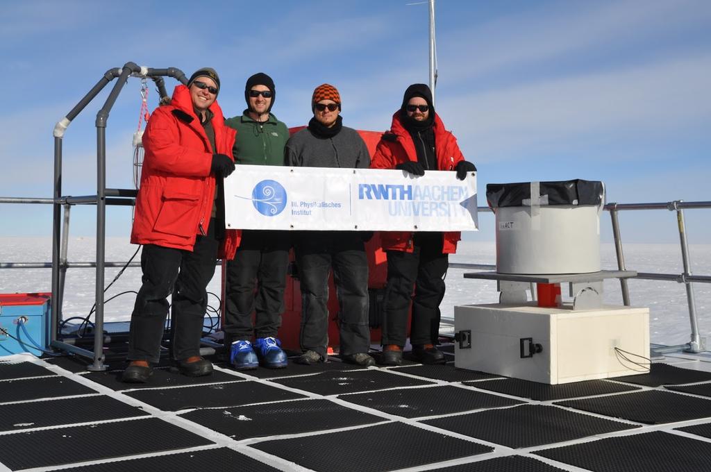 2.2 Commissioning of the prototype The IceAct telescope was deployed at the South Pole in December 2015.