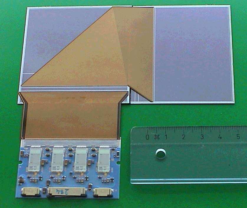 Silicon strips In silicon sensors one can: Make shorter strips (~6cm per wafer) Place them closer together Additional benefits: