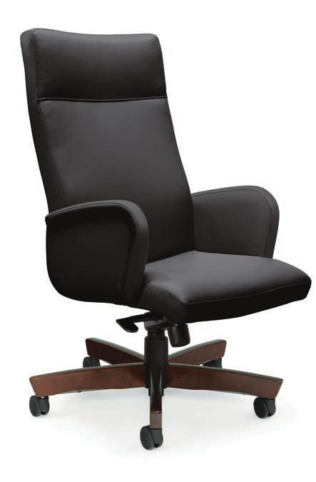 Seat Height Adjustment G301-4 Mid Back Executive Chair W 26 D 28