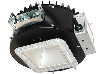 8" Square 4", 6" Black Body Dimming Downlights