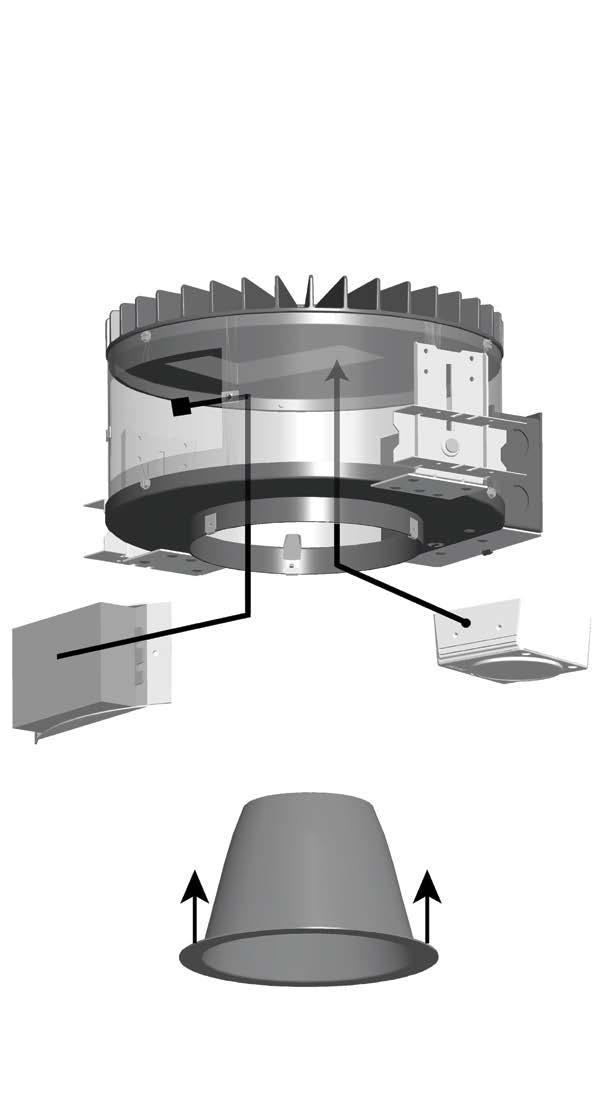 The light engine and driver of the Indy LED luminaire are modular components and have been designed for easy access from above or below the fixture, permitting quick, economical replacement.