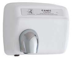 ADA COMPLIANT HAND DRYER DR-5708 CAST IRON HAND DRYER One-piece, aluminum die-casting with white epo y enamel finish. culus listed.