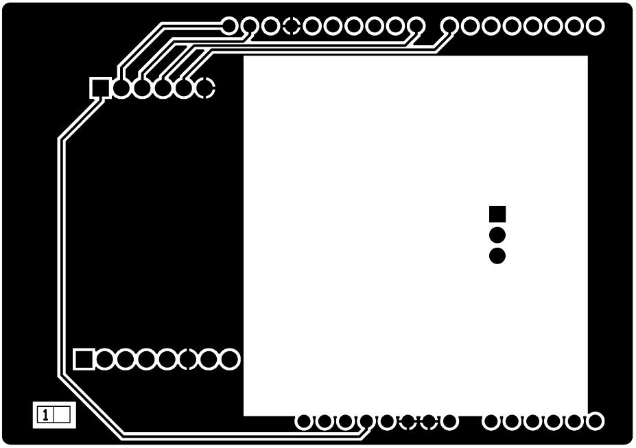 3.2.2.2 Layer 1 Fig 15. Arduino Interface Board Layer 1 3.2.2.3 Layer 2 Fig 16.