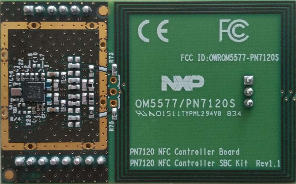 5.2 Using in another system The OM5577/PN7120S demonstration kit can be reuse in system without Arduino compatible connectors.
