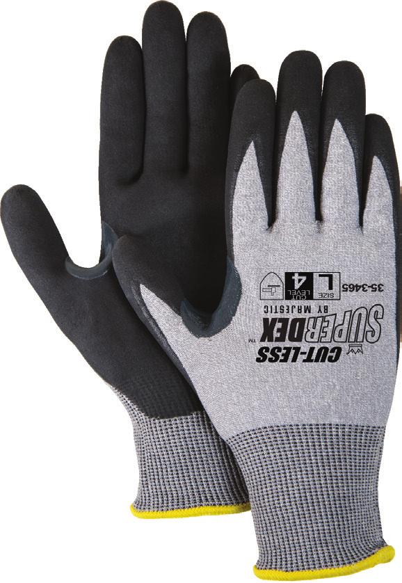 Impact resistant TPR back of hand and finger protection.