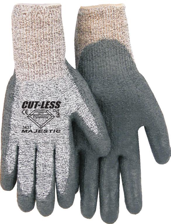 Gloves made with Dyneema mold naturally to the hand, providing comfort and confidence to the worker exposed to the possibility of cut injuries.