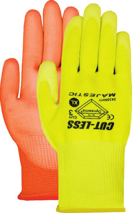 Dyneema is chemically inert so it is an excellent choice for food applications where gloves need to be sanitized with