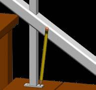 two (2). Do not measure on the angle of the stairs (See Figure AI). Using a straight edge or level take the measurement found in the step above and mark the side of the upper and bottom stair rails.