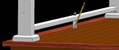 bottom rail (Component B; See Figure H). Install the bottom rail using the supplied self-drilling screws (Component H).